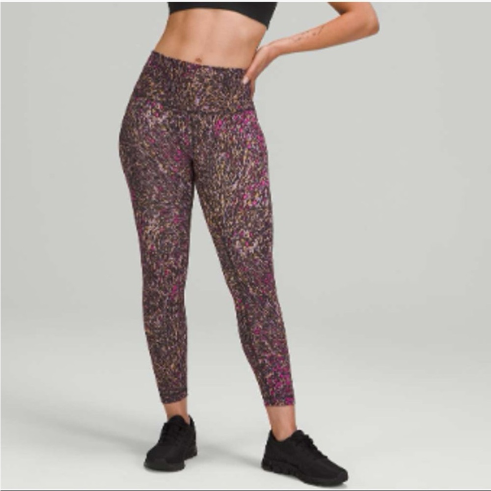 Lululemon Topography Multi Wunder Train High-Rise Leggings Size 4